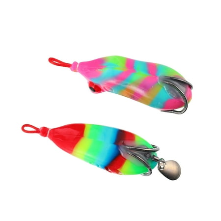 2pcs Fishing Lures Iron Lure Bait Fishing ABS Fishing Lures Crank Bait