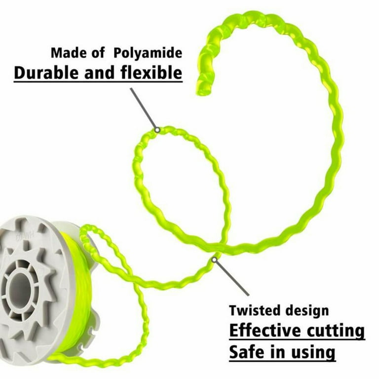 6 2PCS Spool Line Replacement For WORX WA0014 WG168 WG184 WG190