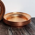thumbnail image 4 of 7 Pieces Pure Copper Drinking Plate Dinner Plate Fruit Plate Bread Plate Home Gift Decoration for Kitchen Diner Hotel Party, 4 of 5
