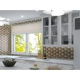 thumbnail image 4 of Fresh Asterim Brown Floral Pattern Polished Glass Mosaic Wall and Floor Tile, 4 of 7