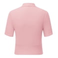 thumbnail image 2 of Women's Sexy V-Neck Knitted Crop Top - Solid Color, Slim Fit - Suitable for Summer/Club - S-XXL Sizes - Pair with Jeans/skirts, 2 of 6