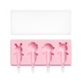 thumbnail image 1 of Molde de paletas de helado de silicona hecho a mano con tapa, divertido fabricante de helados DIY for niños, 1 of 2
