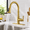 Gold-Vintage Style, variant on Vintkitchen Faucets With Pull Down Sprayer