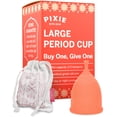 thumbnail image 1 of Copa menstrual Pixie Cup, 100% silicona de grado médico, grande, 1 of 9