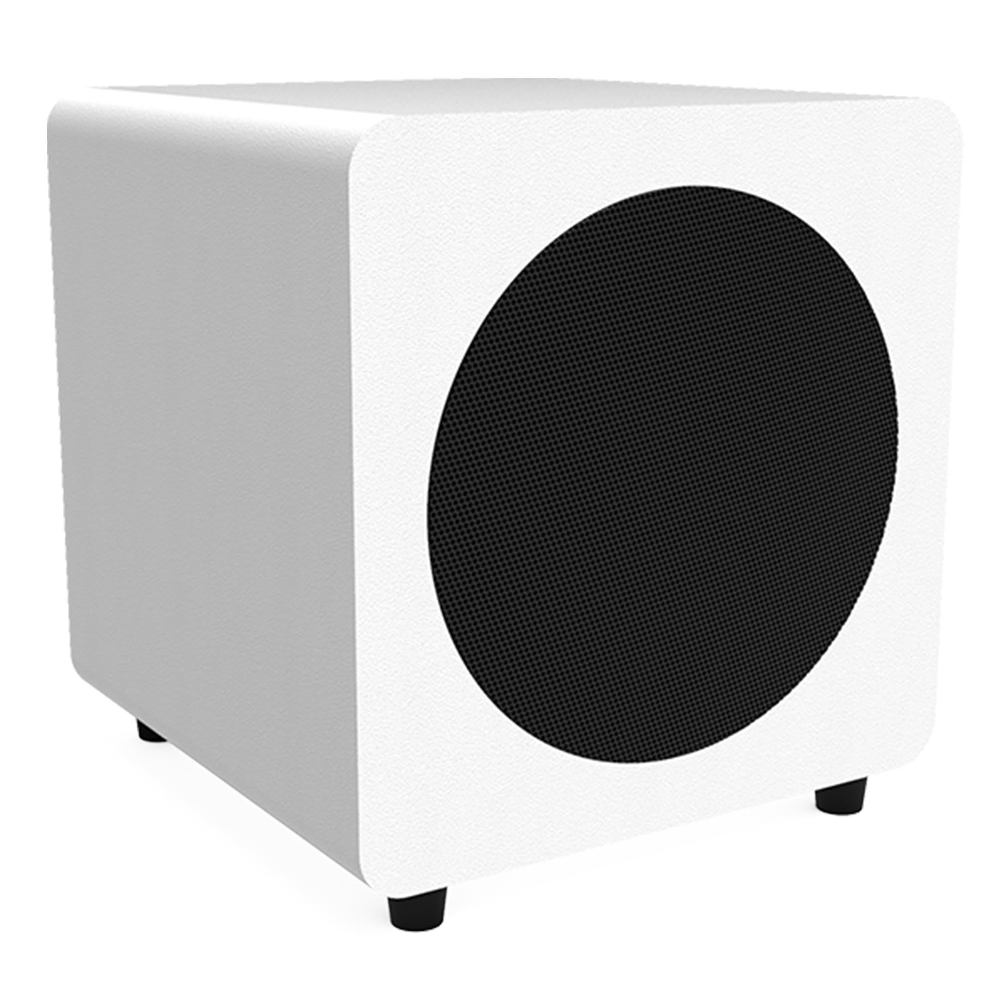 Kanto Ren Powered Speaker System (black) and SUB8 Powered 8in Subwoofer (white) Bundle