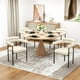 thumbnail image 4 of Silla de Comedor FurnitureR 1 Pieza Beige, 4 of 7