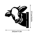 thumbnail image 2 of Flipping Off Metal Sign Peeping Animal Wall Art Ornament Funny Ornament Outdoor Garden Fence Yard Patio Decoration, 2 of 5
