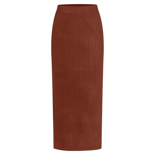 Khaki business clearance skirt
