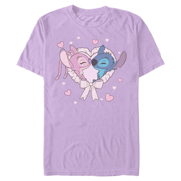 Mens Lilo & Stitch Ruffles and Ribbon Couple T Shirt