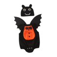 thumbnail image 3 of Traje de Halloween con diseño de murciélago, s para regalos de fiesta, carnaval, Acción de Gracias Naranja, 3 of 8