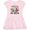 Ballerina Pink, variant on Inktastic Promoted to Big Sister with Flowers Girls Toddler Dress