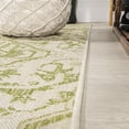 thumbnail image 6 of JONATHAN Y SANTA MONICA 9 x 12 Area Rug, Estrella Bohemian Medallion Textured Weave - Cream/Green, SMB105E-9, 6 of 7