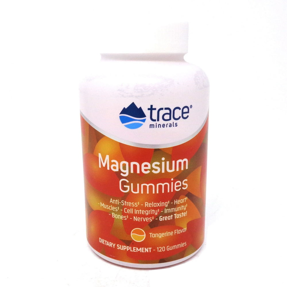 Trace Minerals Research Magnesium Gummies Tangerine 120 gummies