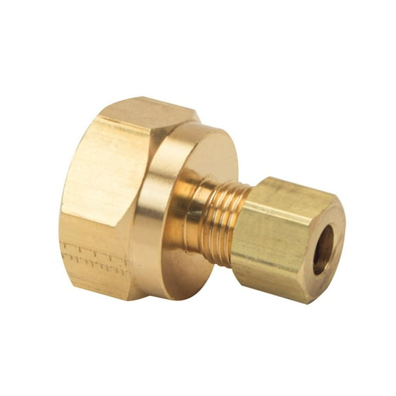 Thrifco Plumbing 9466007 66 1/4 Inch x 1/2 Inch Lead-Free Brass Compression FIP Adapter