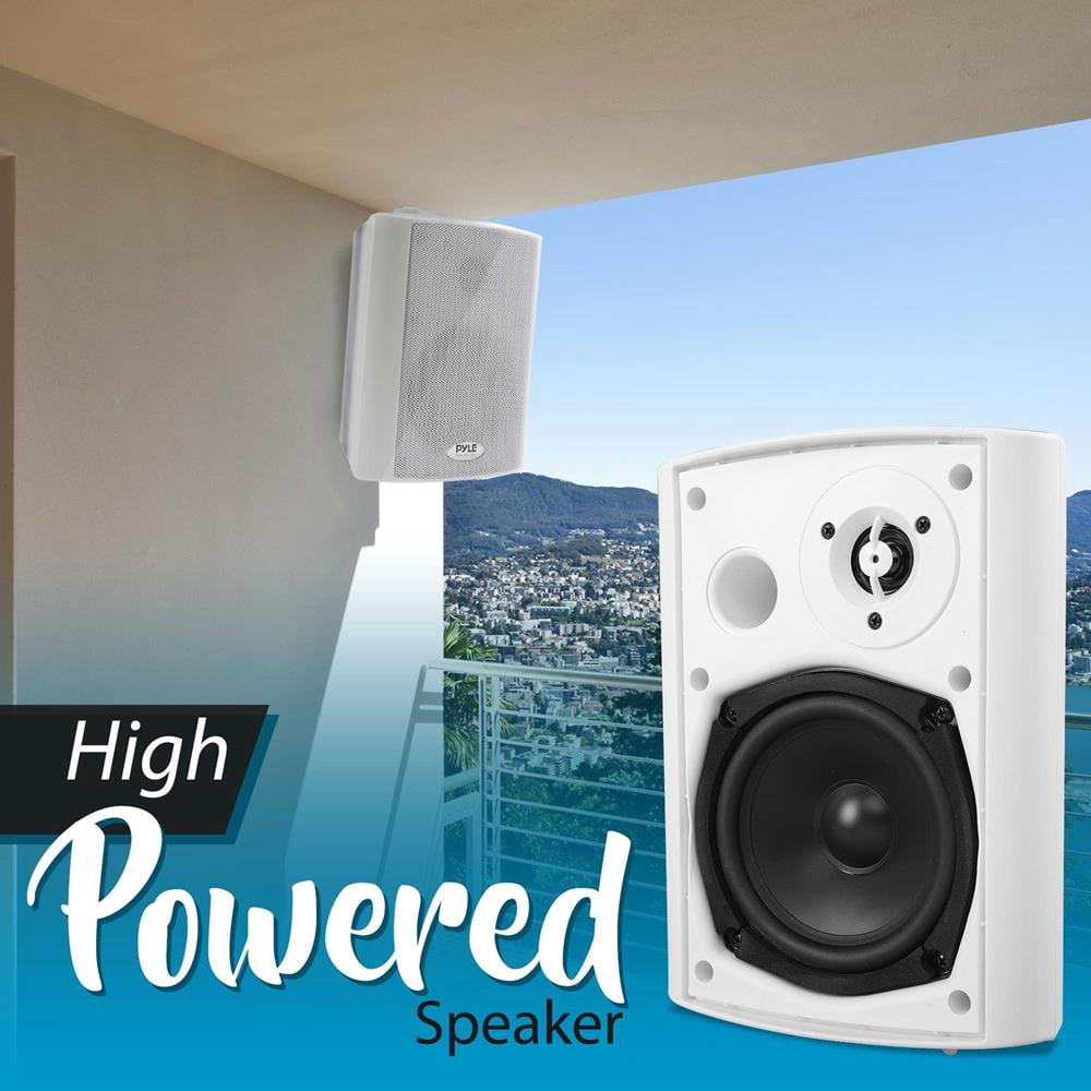 Pyle In-Wall / In-Ceiling Dual 6.5'' Enclosed Speaker Systems, 2-Way Flush Mount Stereo Speakers (Pair)