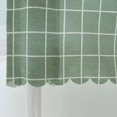 thumbnail image 4 of Amdohai Valance Rideau Occultant Style Rayures Grille Cantonnières Court Semi-Transparent, 4 of 7