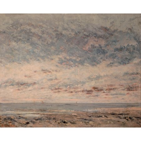 stretched canvas art courbet low tide 1865 n low tide at