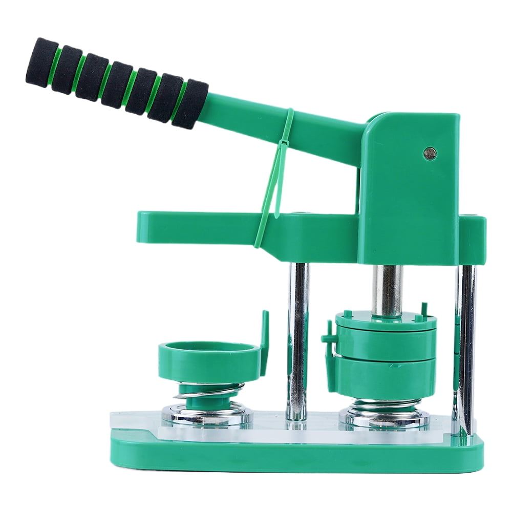 Upgraded Button Maker Machine with Absorbable Mold DIY Round Pin Maker Kit with 100pcs Button Parts ,Beginner-Friendly