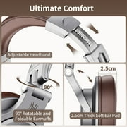 OneOdio Wired Studio Headphones Over-Ear Headphones for Electric Drum Piano Guitar Amp-A71 Silver
