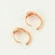 thumbnail image 2 of Modernas Arracadas Huggies De Oro De 18k Lam rosa Unitalla, 2 of 6