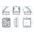 thumbnail image 2 of RV Accessories RV Motorhome LED Light Roof Exhaust Fan, 2 of 6