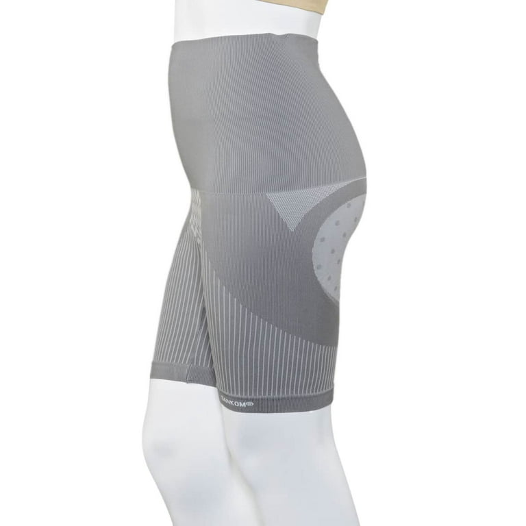 Shop LC SANKOM Gray Color Patent Mid-Thigh Shaper with Bamboo