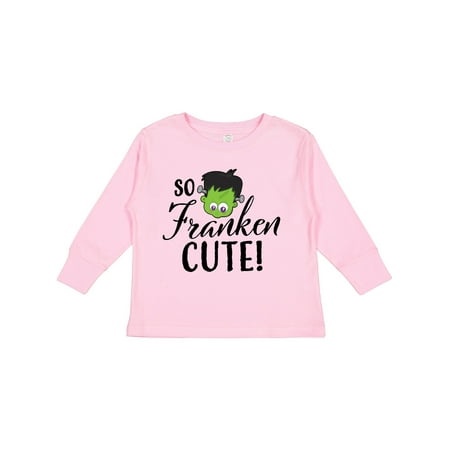 

Inktastic Halloween So Franken Cute Gift Toddler Boy or Toddler Girl Long Sleeve T-Shirt