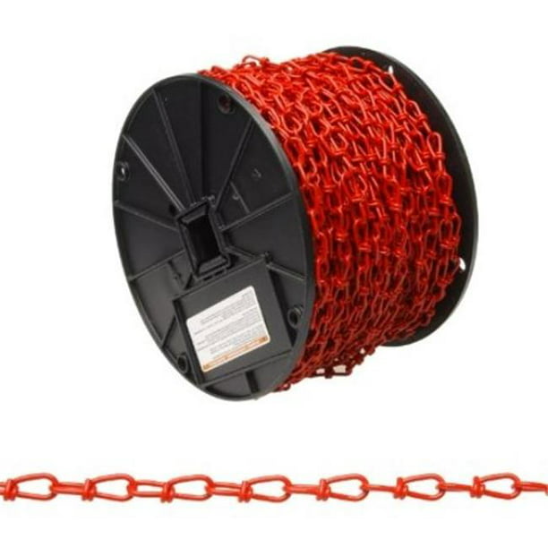 Apex Tool Group Pg0722227n 150 Ft Chain Inco Double Loop No 3 Polycoated 44 Red Walmart Com