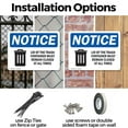 thumbnail image 3 of (2 Pack) Lid Trash Container Remain Closed All Times OSHA Notice Sign 18 Inch X 12 Inch Plastic Sign, Weather Resistant, UV Protected for Workplace, Business, and Construction Site,, 3 of 8