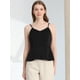 thumbnail image 3 of Blusa De Tirantes De Espagueti Casual Para Mujer Allegra K Tops De Camisola De Satén Sin Mangas Brillantes Negro S, 3 of 5