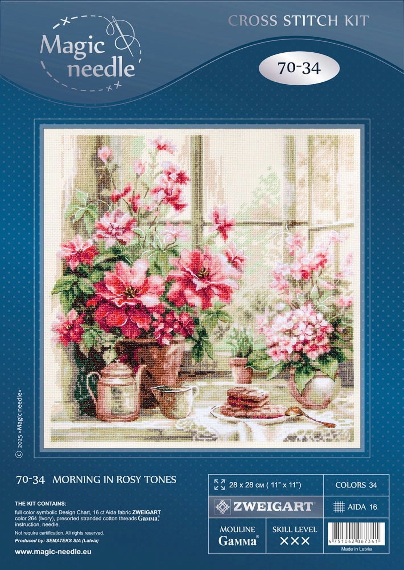 Morning in Rosy Tones 70-34 Counted Cross-Stitch Kit