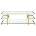 thumbnail image 4 of Henn&Hart 54" Gold Coffee Table, 4 of 5