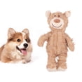 thumbnail image 1 of Dog Companion Teeth Grinding Fun Speaking Bite Resistant Plush Bear Interactive Dog Toy, 1 of 7