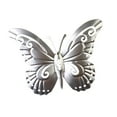 thumbnail image 2 of Decoración de pared de mariposa de metal, valla al aire libre, escultura de pared de mariposas 3D decoración colgante para la sala de estar para un plata, 2 of 8
