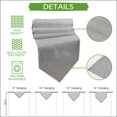 thumbnail image 5 of Grey Table Runner Linen Burlap Table Runner 72 Inches Long Rustic Farmhouse Solid Color Dresser Scarves for Kitchen Island Coffee Dining Room Party Wedding Banquet Holiday Decoration 18"x72", 5 of 8