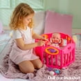 thumbnail image 2 of JC Toys Baby Doll Play Pen Gift Set for Keeps Playtime!|Fits Dolls up to 17 | Adjusts to Different Shapes | Play Accessories| Ages 2+, Pink, 2 of 5