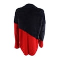 thumbnail image 2 of VINCE CAMUTO Womens Black Textured Ribbed Long Sleeve Mock Neck Wear To Work Sweater XS, 2 of 3