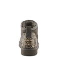 thumbnail image 6 of L'Artiste BRANDAI Shearling-Lined Ankle Boot – Embossed Leather & Suede Slip-On with Whipstitch Detail, 6 of 9
