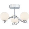 thumbnail image 3 of Essence 3-Light LED Semi-Flush Mount in Polished Chrome, 3 of 5