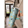 thumbnail image 6 of 40oz Cute Dachshund Tumbler with Handle and Straw, Stainless Steel Insulated Cup with Lid and Straw, Travel Mug Water Bottle, Gifts for Women, 6 of 6
