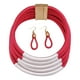thumbnail image 1 of Collar gargantilla de joyería africana, collar de tela multicapa, collar en capas Rojo, 1 of 9