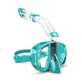 thumbnail image 1 of Máscara de snorkel, equipo de snorkel para adultos y niños, a prueba de fugas, antivaho, plegable, con sistema de parte superior seca., 1 of 6