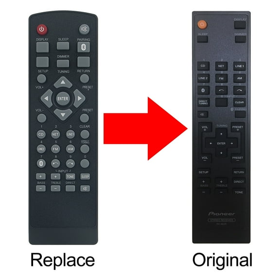 New RC-963R Replace remote control fit for Pioneer RRMCGA411AWSA SX-10AE SX10AE
