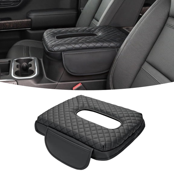 Center Armrest Cover for 2019-2026 Silverado Jump-Up Seats, Car Armrest Protector