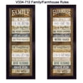 thumbnail image 2 of "Family/Farmhouse Rules Shutter" Collection By Marla Rae, Printed Wall Art, Ready To Hang , Black Frame, 2 of 4