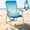 BLUE/CYANSTRIPES, variant on #WEJOY Folding Backpack Beach Chair, High Back Beach Chairs for Adults, Max Load 300lbs, Outdoor Portable Folding Camping Chair
