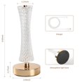 thumbnail image 3 of Tower Bedside Lamp, Crystal Cordless Table Lamp with Touch Control, 3 Color Modes & Brightness Adjustable, Small LED Table Lamp for Bedroom Kids Girls Teen Room Decor, 3 of 5