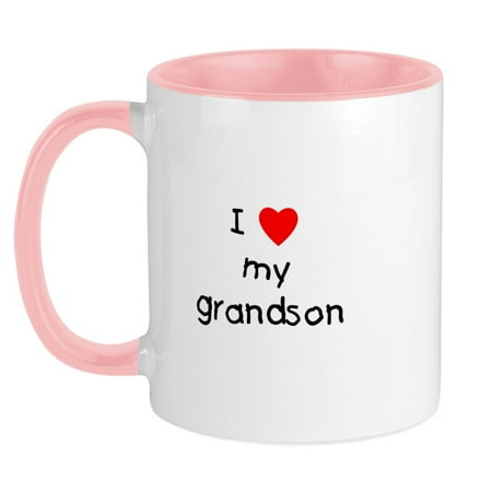 

CafePress - I Love My Grandson Mug - Ceramic Coffee Tea Novelty Mug Cup 11 oz
