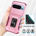 thumbnail image 5 of Funda para GANGXUN Google Pixel 9 - Soporte metálico, Función magnética, Rosa, 5 of 5