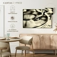 thumbnail image 5 of Elephant Stock Record Player Border Wall Art - Horizontal Canvas Wall Art - Bedroom Wall Decor - Music Canvas - Black And Beige Decor - 30" x 20", 5 of 8